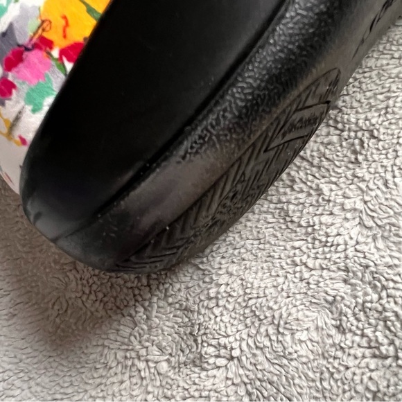 Alegria Keli Pollack Slip-On Paint Splatter Leather Professional Clogs White 37 - Picture 12 of 16